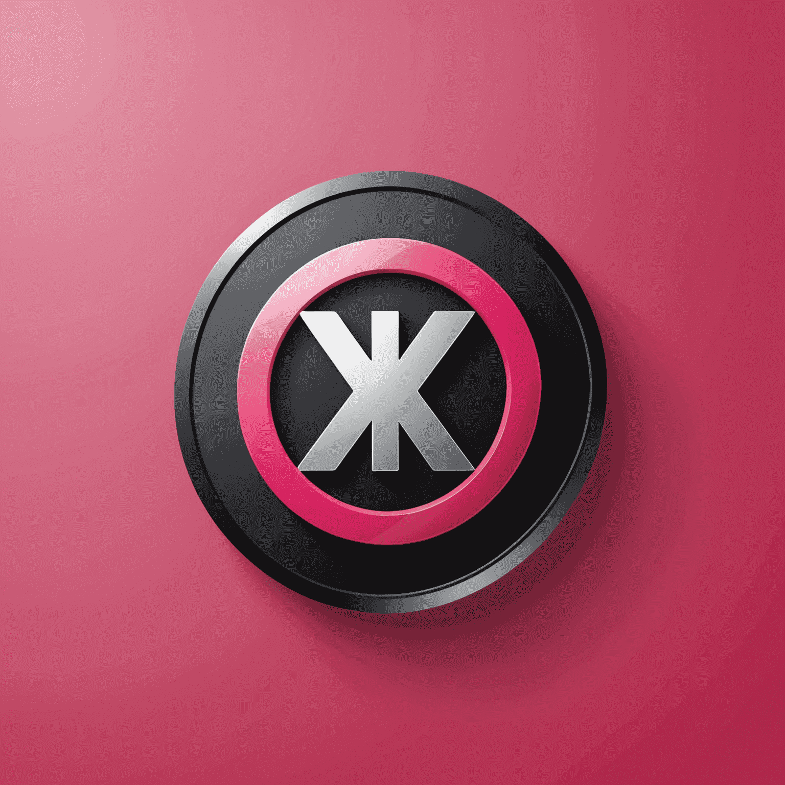 mobiplayx logo - شعار يمثل حلول واجهة الهاتف مع تصميم حديث يجمع بين اللون الأحمر والوردي